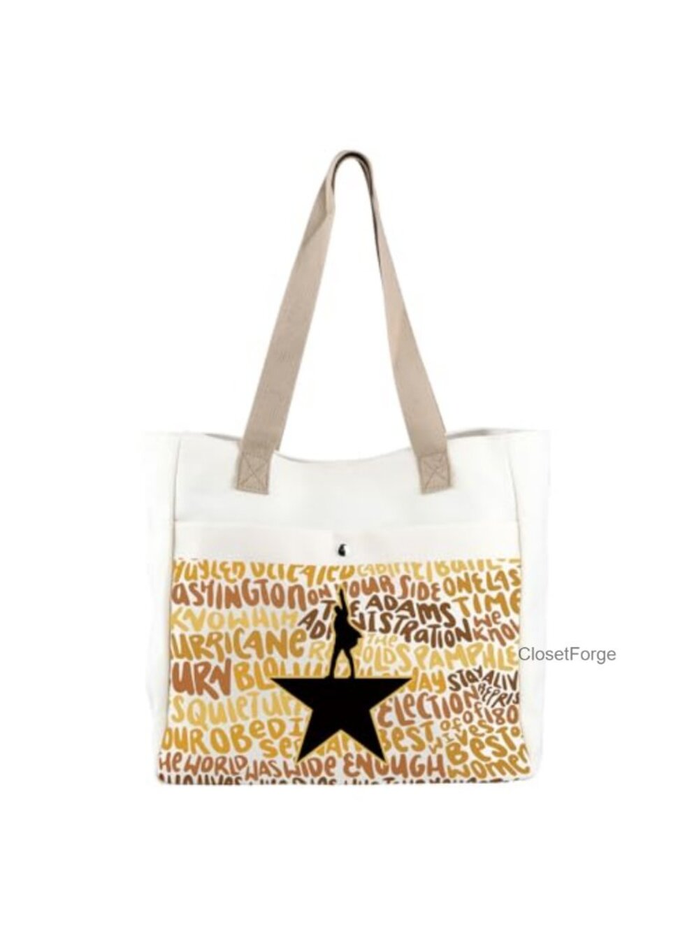 Polyester Tote Bag Musical Gift Canvas Theater Shopping